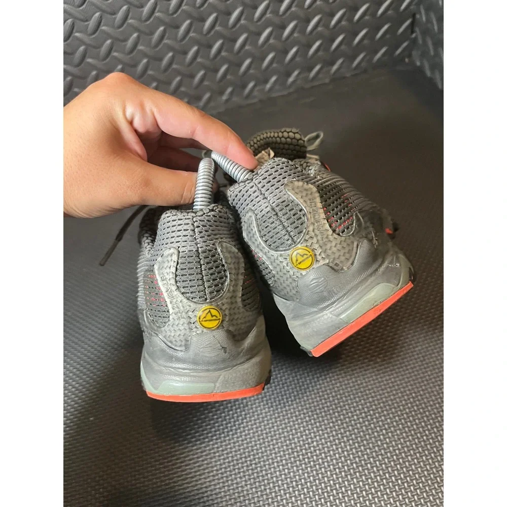 La Sportiva Wildcat Trail Running Shoes Womens 7.5 Grey Red Mesh Hiking Sneaker